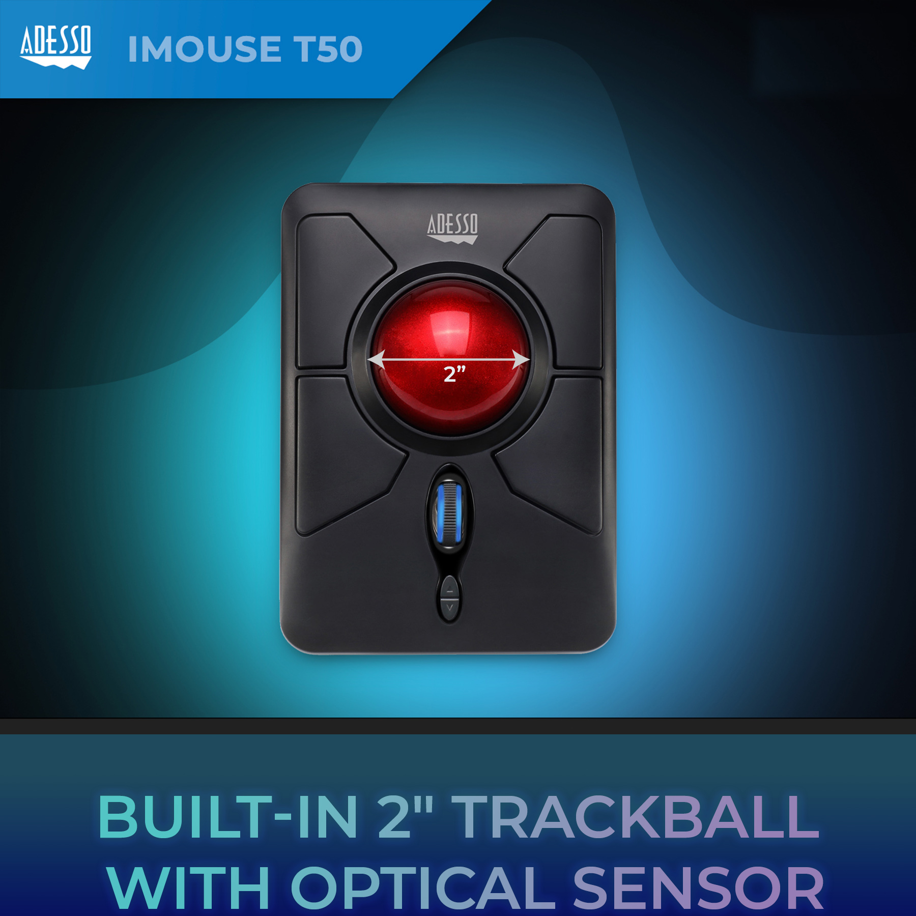 iMouse T50 Built-in 2 inTrackball copy
