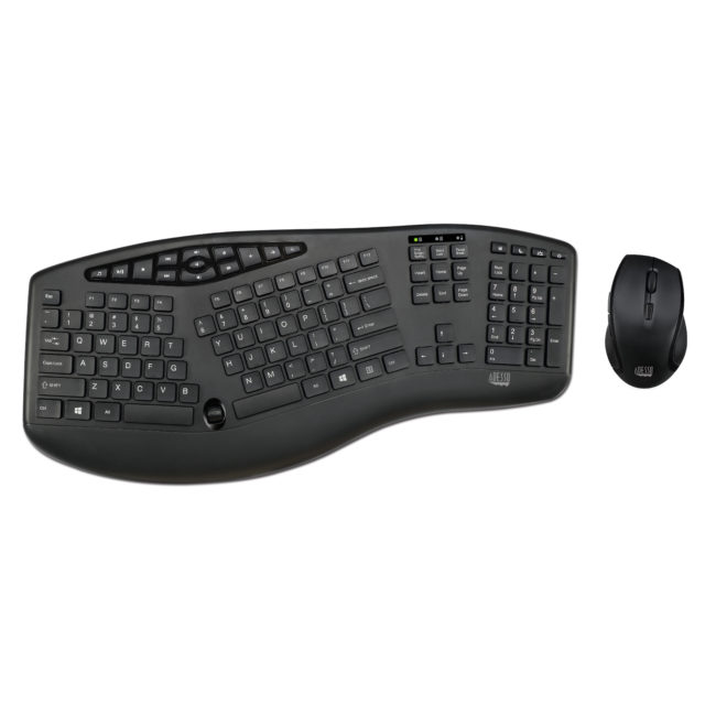 Verlating Geit Hedendaags TruForm™ Wireless Ergonomic Keyboard and Optical Mouse - Adesso Inc :::  Your Input Device Specialist :::
