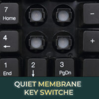 WKB-6010UB Quiet Membrane Key Switches