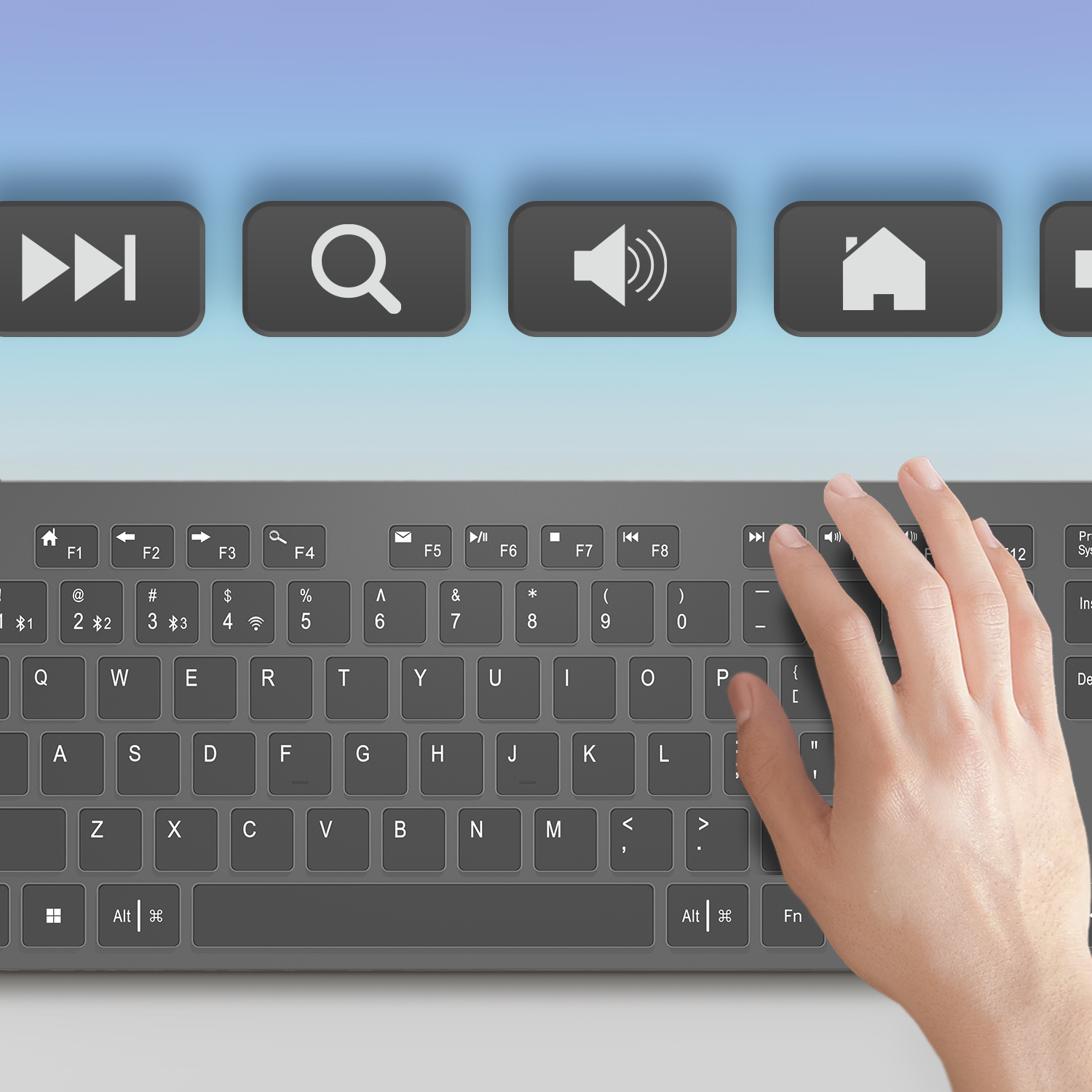 WKB-7300FB multimedia keys