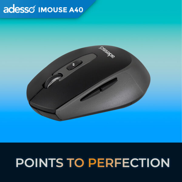 Second image of iMouse A40 Bluetooth/2.4Ghz RF Wireless Ergonomic Mouse with Copilot AI Hotkey