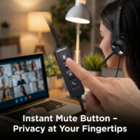 Instant Mute Privacy – Updated Headphone
